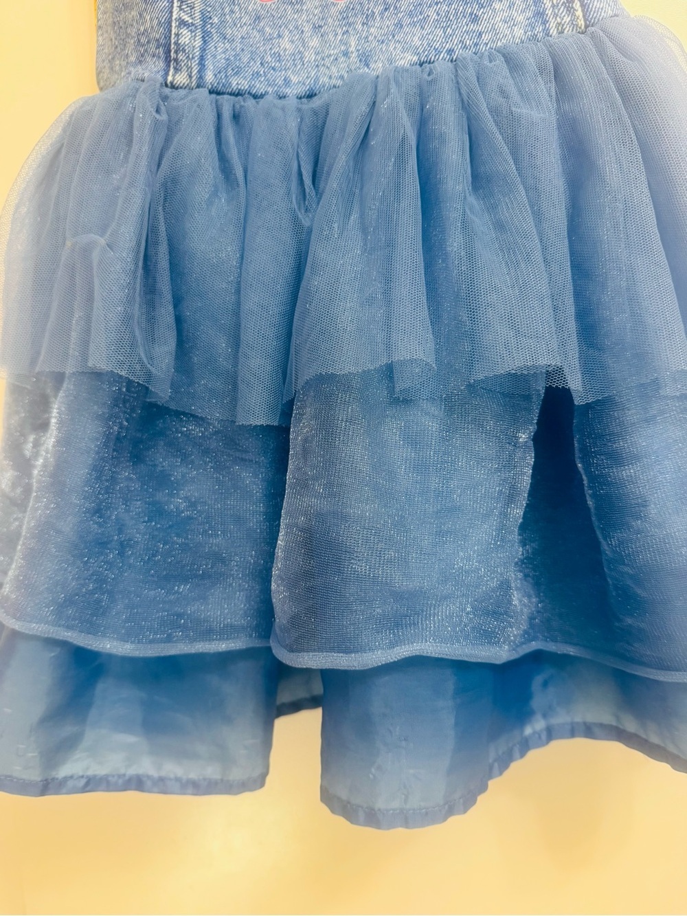 L.O.L. Surprise! Girls Hooded Cosplay Dress Blue Tulle Denim Print Size 6/6X - Picture 8 of 12